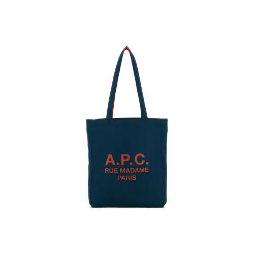 A.P.C Нейлон Сумка-тоут Сумка для покупок Сумка через плечо Женская Синяя