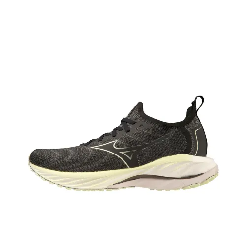 Mizuno Wave Neo Slip-Resistant Abrasion-Resistant Low Top Casual Running Shoes Women's Black Мицубо Уэйв Нео Антискользящий Устойчивый к Износу Низкий Топ Повседневные Беговые Кроссовки Женские Черные