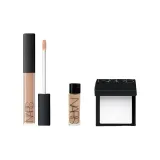 Корректор Кремовый Сладкий 1,4 мл + Тональный крем 2 Тон 10 мл + Прозрачная Пудра для фиксации 3 г