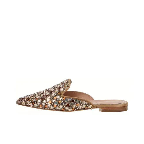 ALBERTA FERRETTI Домашние тапочки Женские Золотые