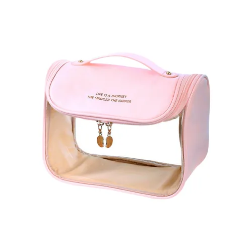 Worm's Home ПВХ Туалетная сумка Обычная Унисекс Розовая Черная