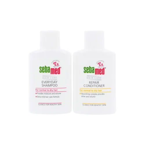 Наборы шампуней и кондиционеров Sebamed Nourishing Repairing натуральные гидратирующие 15 мл + 20 мл