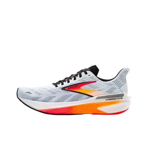 Brooks Hyperion GTS Slip-resistant Abrasion-resistant Breathable Low-top Casual Running Shoes Women's White Orange Брэндс Брукс Hyperion GTS противоскользящий устойчивый к истиранию дышащий низкий верх повседневная обувь для бега женский белый оранжевый