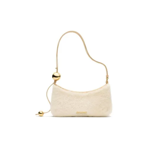 Jacquemus Shearling Crossbody Bag Shoulder Bag Women's Ecru Джакемоуз Овчина Сумка через плечо Сумка на плечо Женская Экрю