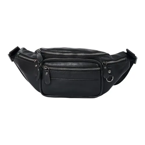 DOSRFINI Сумка через плечо из коровьей кожи сумка через плечо поясная сумка стандартная мужская черная кофейная