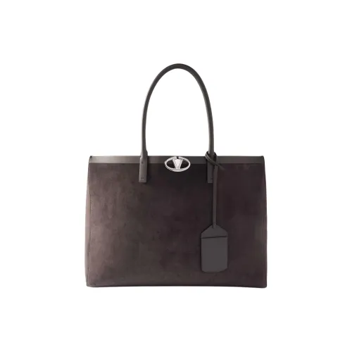 Valentino Garavani Замша Тоут Сумка Сумка для покупок Сумка Мужская Графитовая