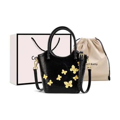 CentarlKatty Полиуретан Синтетическая кожа Одно плечо Сумка Обычный Женский Бабочка Черный