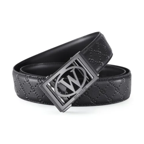 SEPTWOLVES Коровья кожа Разделенный кожаный ремешок Мужской Ширина 3,5CM