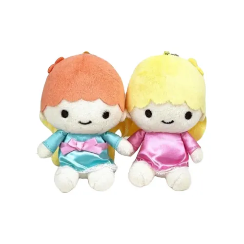 Sanrio Vintage Маленький Double Star 1 пара Шар Цепочка Талисман Брелок Куклы Плюшевый Подвеска 13 см Рекомендуемый рост