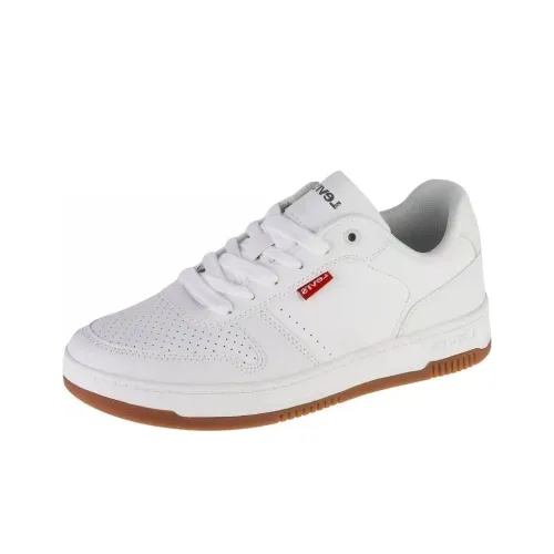 Levi's Drive Slip-Resistant Low Top Скейтборд Кроссовки Женские Белые