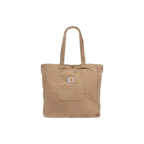Carhartt WIP Хлопок Тоут Сумка Сумка для покупок Сумка на плечо Сумка маленькая Женская Светло-коричневый