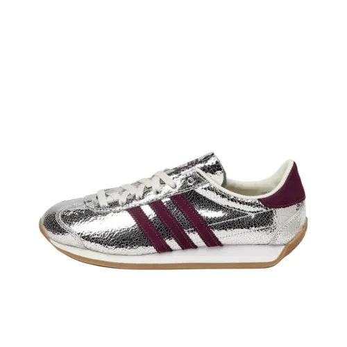 Adidas Originals COUNTRY OG Slip-resistant Abrasion-resistant Low Top Casual Shoes Unisex Silver Red Adidas Originals COUNTRY OG Slip-resistant Abrasion-resistant Низкий Топ Повседневная Обувь Унисекс Серебряный Красный
