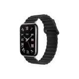 Монохромный магнитный силиконовый ремешок [черный]