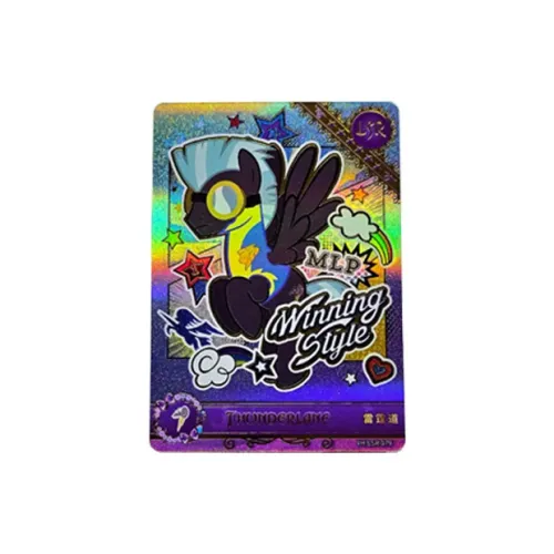 KAYOU My Little Pony Card LSR Луна 4 Thunder Path Многоцветный Радужный Голографическая карта IP Аниме Карточки 1 шт