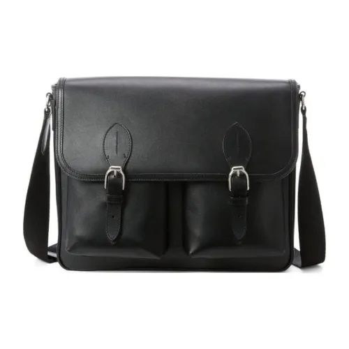 Ralph Lauren Телячья кожа Сумка через плечо Стандартная Мужская Черная