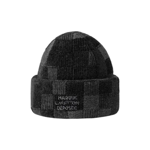 LOUIS VUITTON Овечья шерсть полиамид хлопок шапки-бини мужской черный