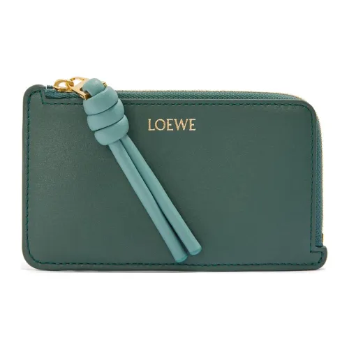 LOEWE Совместное издание Коровья кожа Держатель для карт Женские Ветивер+Вода