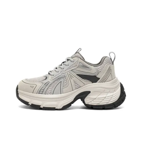 Белль Устойчивые к истиранию Низкие Кроссовки с Толстой Подошвой Женские