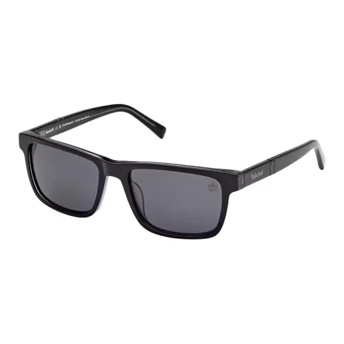 Timberland Ацетат Квадратные Солнцезащитные очки Мужские Черные