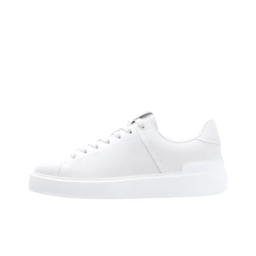 BALMAIN Низкие кроссовки для скейтбординга Женские Белые