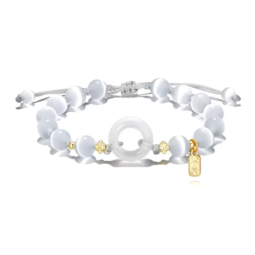 JOYDINNY Стекло Кошачий глаз Браслеты Унисекс