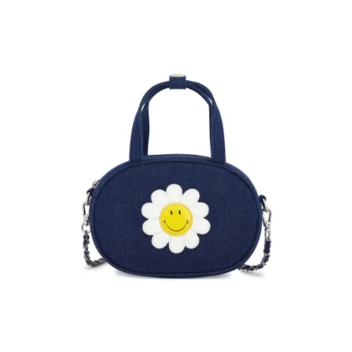 Lee Smiley® Коллаборация Ткань Сумка через плечо Съемный ремешок Ручная Option Обычный Женские Темно-синий