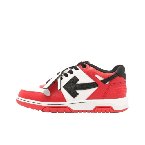 Off Белый Out Of Office Низкий Топ Скейтборд Кроссовки 3,5 см Мужской Красный