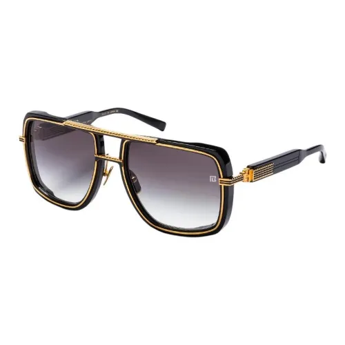 BALMAIN Металлический Ацетат Титан Авиатор Солнцезащитные очки Мужские Золотые