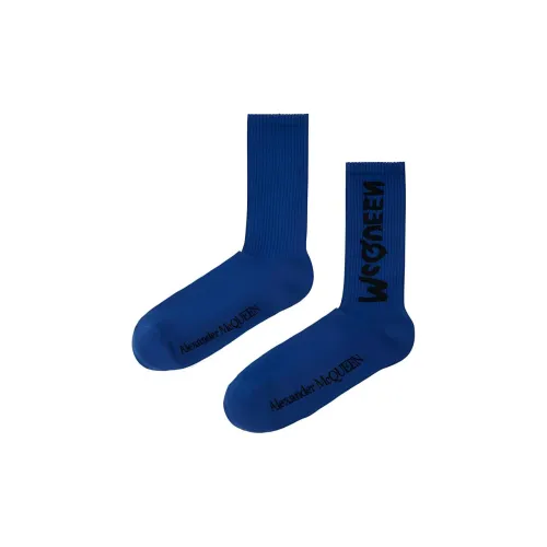 Alexander McQueen FW22 Носки Crew Мужские 1 Пачка Синий