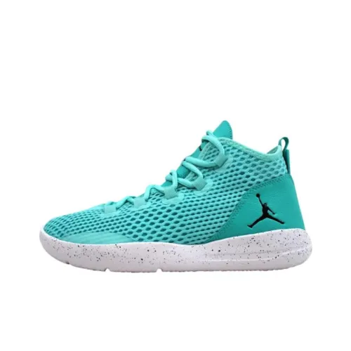 Джордан Reveal Slip-Resistant Abrasion-Resistant High Top Детские Баскетбольные Кроссовки Зеленые Подростки