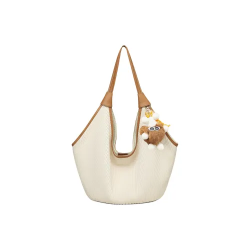 Thereble Синтетическая кожа Сумка через плечо Тоут Средняя Женская Белая Магнолия