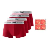 Красный *4 (4-Пакет Подарочная Коробка Набор) 100% хлопок