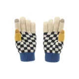 Шахматный узор, белый