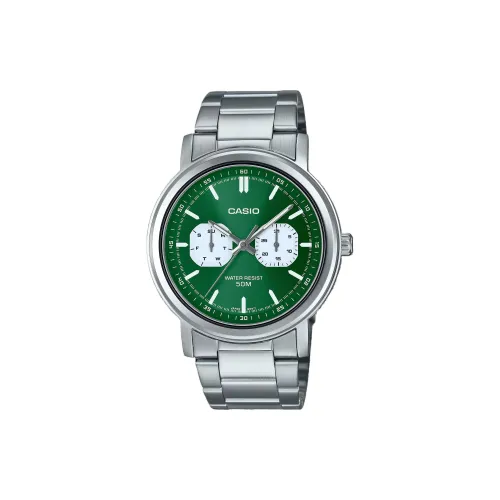 CASIO Standard Series Кварцевый механизм Часы Мужские Зеленый циферблат