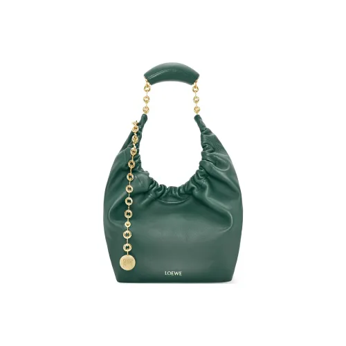 LOEWE Squeeze Овчина Сумка через плечо Сумка Маленькая Женская Цвет Ветивер Зеленый