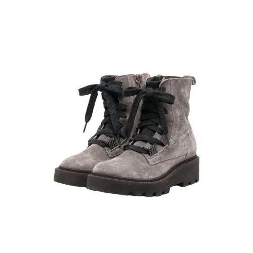 BRUNELLO CUCINELLI Детские ботинки Серый для малыша