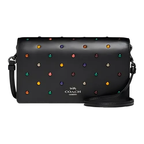 COACH Hayden Кожа Ручная Сумка через плечо Маленькая Женская Черная