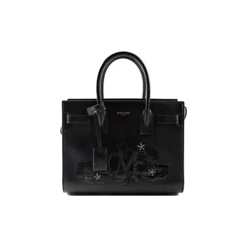 SAINT LAURENT SAC DE JOUR Сумка из коровьей кожи с аккордеонным дизайном одно плечо обычная женская черная
