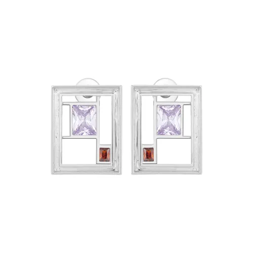 Серьги ACC SPACE с покрытием из 18-каратного золота медные унисекс