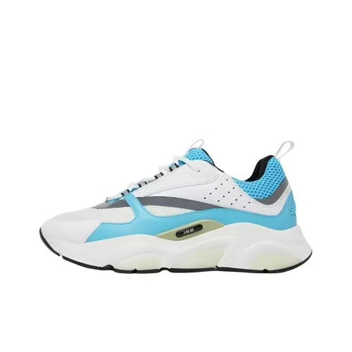 DIOR B22 Низкий Топ Повседневная Обувь Мужская Белый Синий