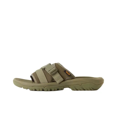 Teva Slip-resistant Abrasion-resistant Слипоны Мужские Армейский зеленый