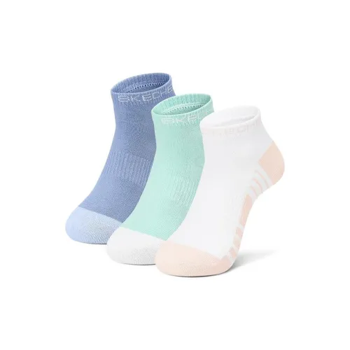 Skechers Comfort Sports Series 3 шт Ледяной синий/Циановый Нефритовый/Розовая примула/04KC Унисекс Носки