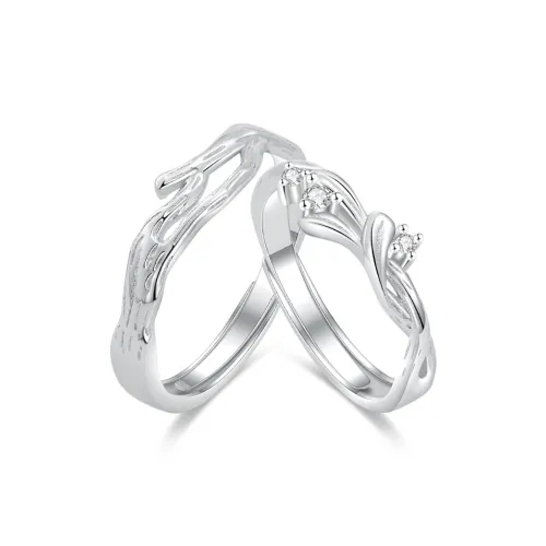 Hurry That Year 999 Fine Серебряный с Циркон Кольца Унисекс