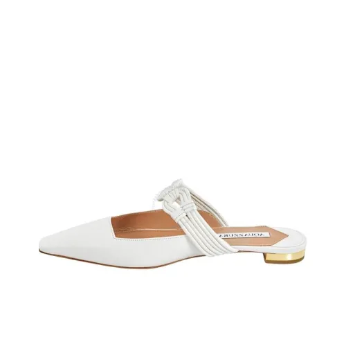 AQUAZZURA Домашние тапочки Женские Белые