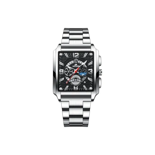 LIBER AEDON Наручные часы Кварцевый механизм Черный циферблат Мужские часы