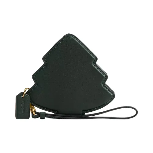 COACH Кожа Монета Кошелек Мини Женский Amazon Зеленый