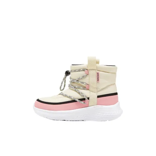 Skechers Kids Противоскользящие Устойчивые к износу Термический MID Топ Детские ботинки Естественный черный Детский