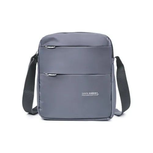 SANTA BARBARA POLO RACQUET CLUB Ткань Сумка через плечо Сумка на плечо Стандартная Мужская Серый