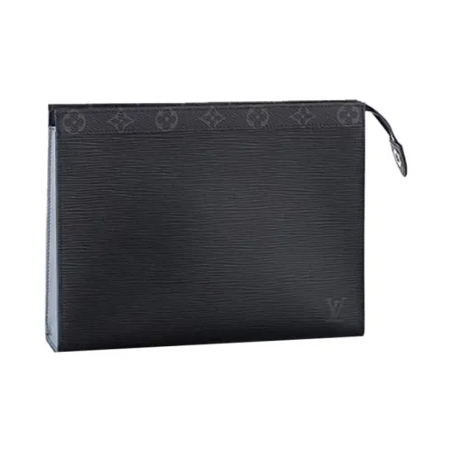 LOUIS VUITTON Pochette Metis Сумка-клатч из кожи EPI с покрытием холст курьерская сумка мужской черный