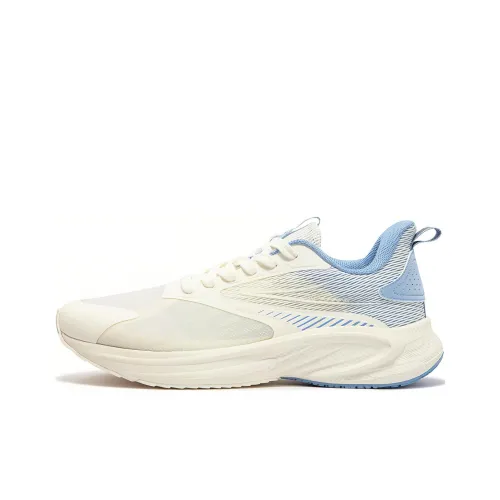 361° Speed Амортизация Износостойкий Низкий Топ Беговые кроссовки Мужские Белый Синий